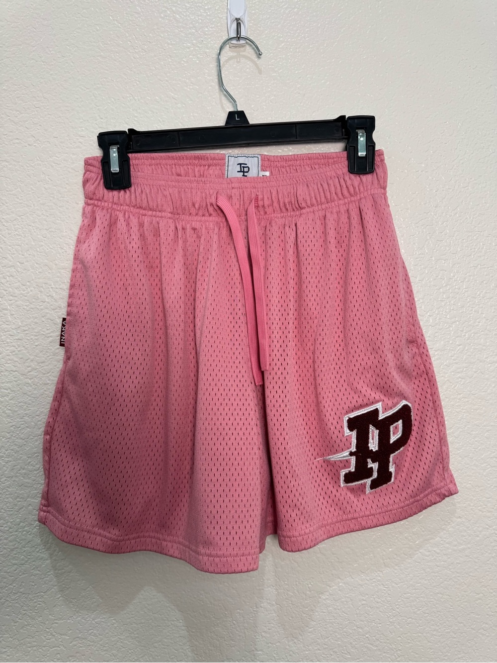 Inaka Power Mens M Pink Mesh Shorts IP Logo Gym Basketball Streetwear